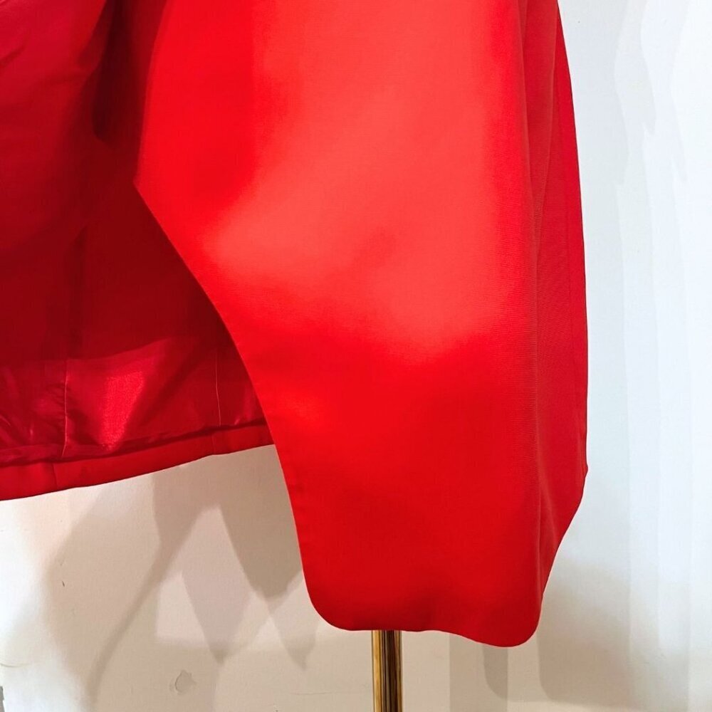 OPENING CEREMONY RED SLEEVELESS FAUX WRAP BLAZER DRESS - S - Picture 8 of 13